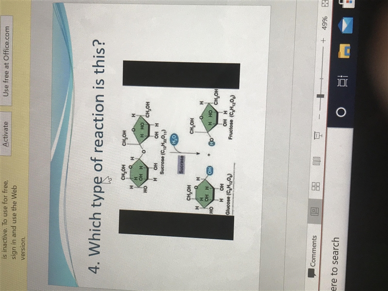 What type of reaction is this?-example-1