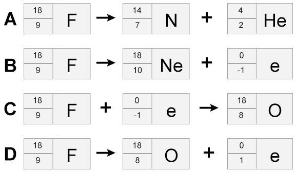 Positron Emission Tomography (PET) is an advanced medical scanning technique. Fluorine-example-1