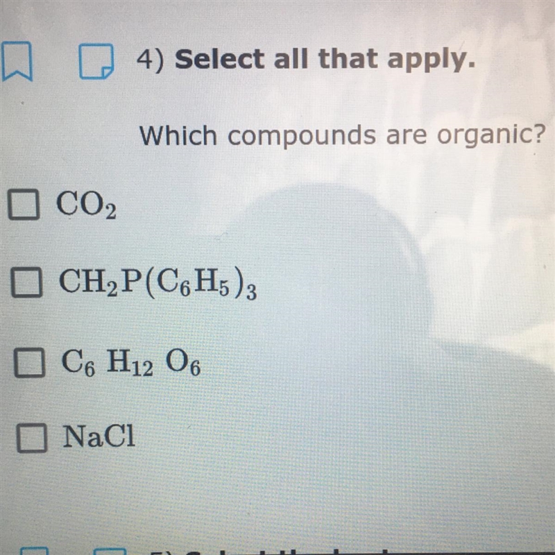 Which compounds are organic?-example-1