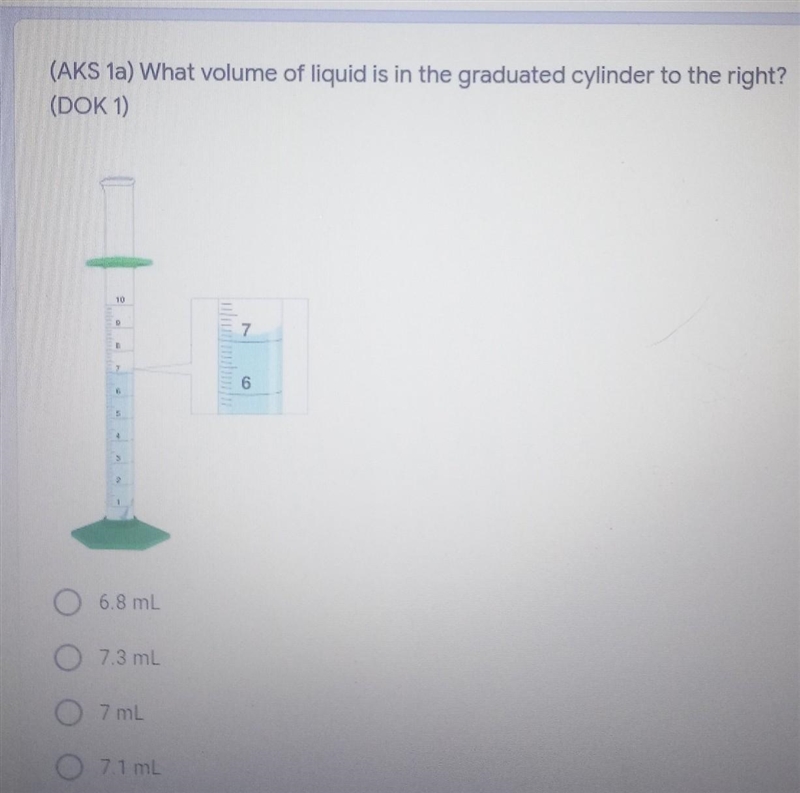 What volume of liquid is in the graduated cylinder ​-example-1