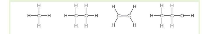 The structures of four organic compounds are shown below. Which statement is not correct-example-1