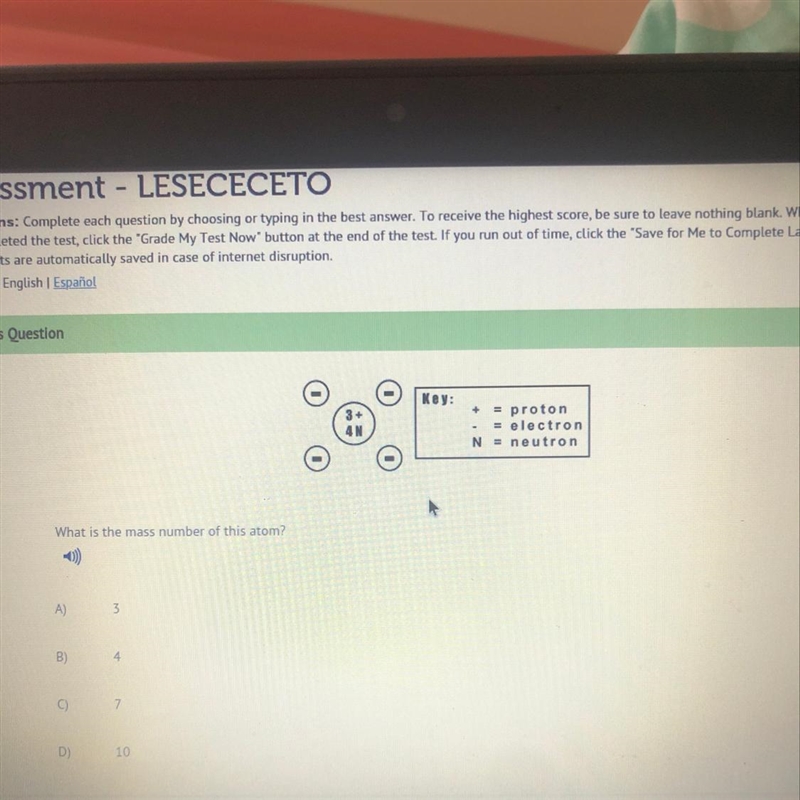 What is the mass of this atom?-example-1