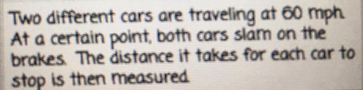 Can someone find the independent variable and the dependent variable ? :)))-example-1