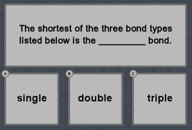 What is the shortest bond type?-example-1