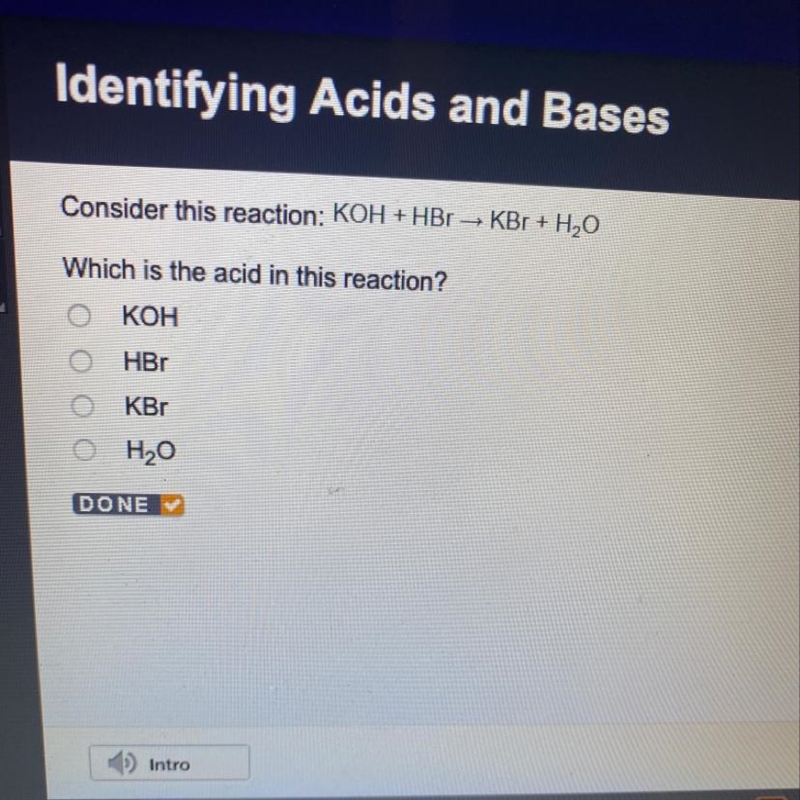 Which is the acid in this reaction-example-1