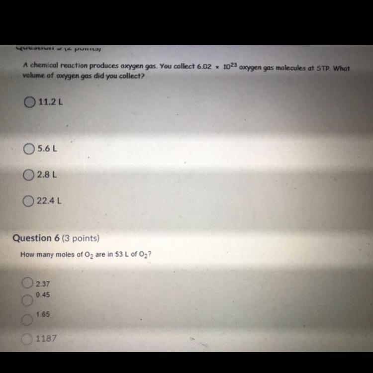 Please help with these two chemistry questions. Image attached.-example-1