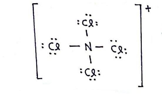 Lewis structure for NCI 4 +​-example-1