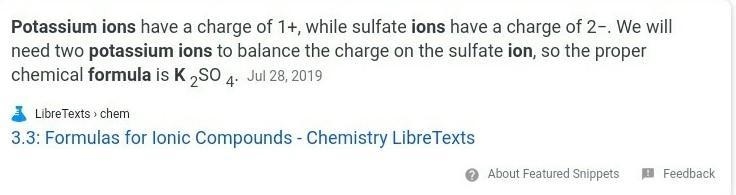 What is the formula of a potassium ion?​-example-1