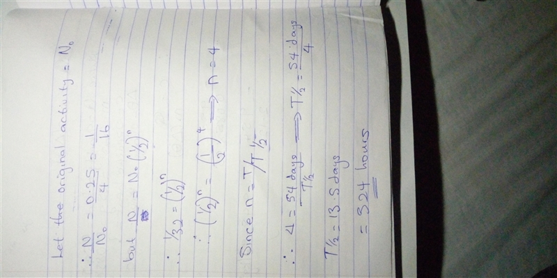 After 56 days, a 4.0-g sample of phosphorus-32 contains only 0.25 g of isotope. Based-example-1