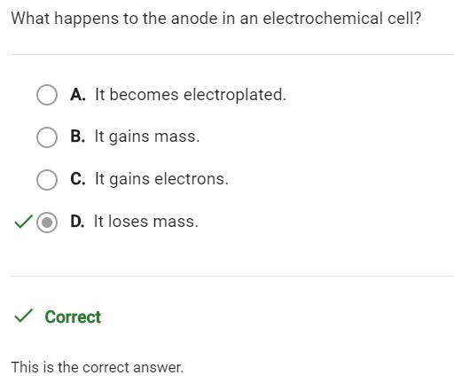 What happens to the anode in an electrochemical cell-example-1