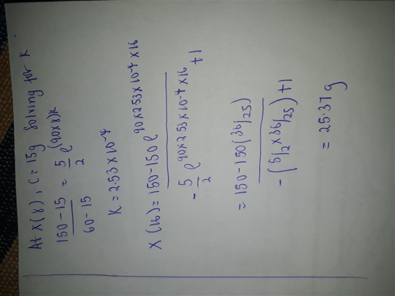 Ask Your Teacher Two chemicals A and B are combined to form a chemical C. The rate-example-2