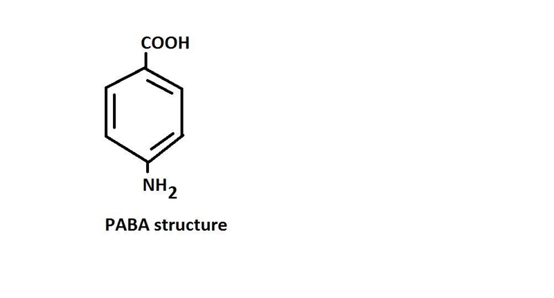 1. PABA is _______. 2. The molecule contains both a C O O H ______ group and an − N-example-1