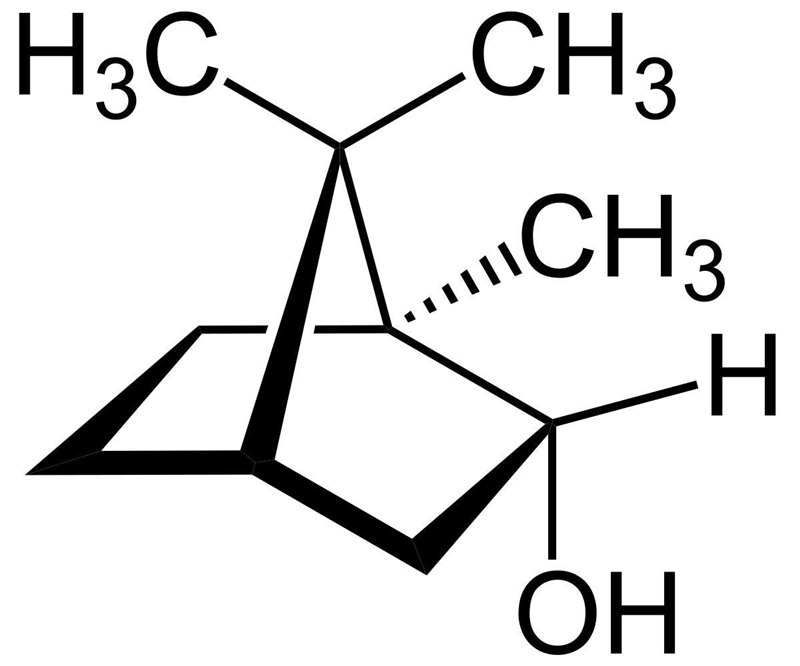 Notice that there are actually 3 chiral centers in the (1S)-[endo]-(-)borneol substrate-example-1