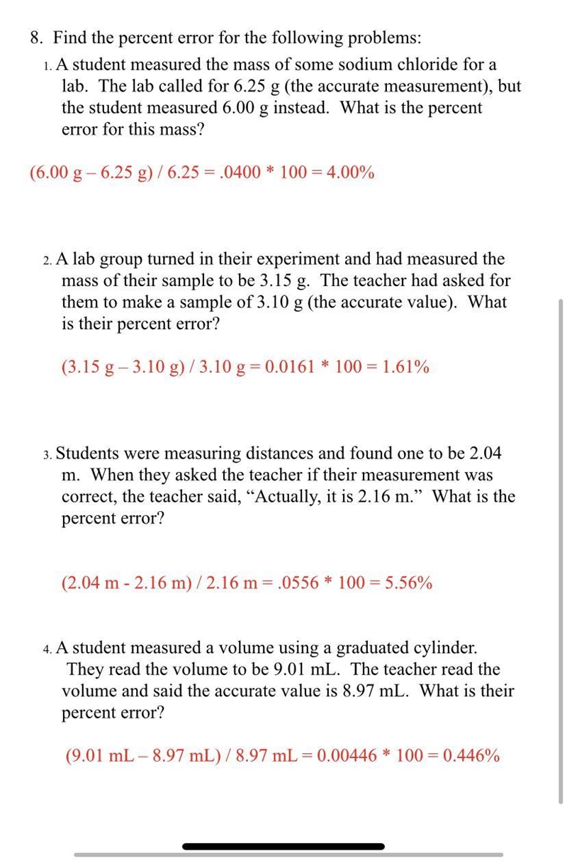 3. Students were measuring distances and found one to be 2.04 m. When they asked the-example-1