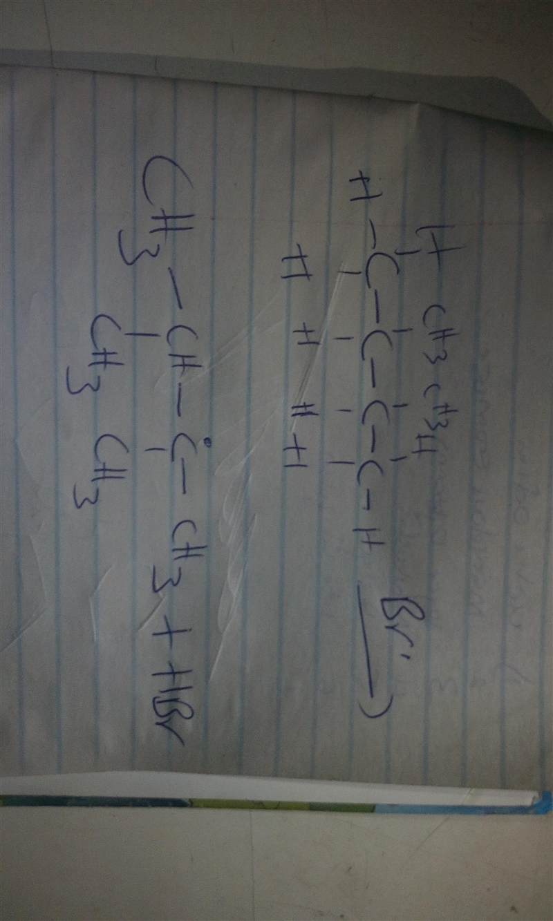 In the first propagation step of the bromination of 2,3-dimethylbutane, the newly-example-1