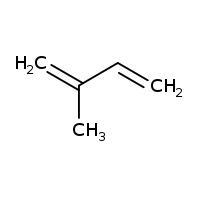 8. Draw the structural formula for isoprene (the building block of rubber). It should-example-1