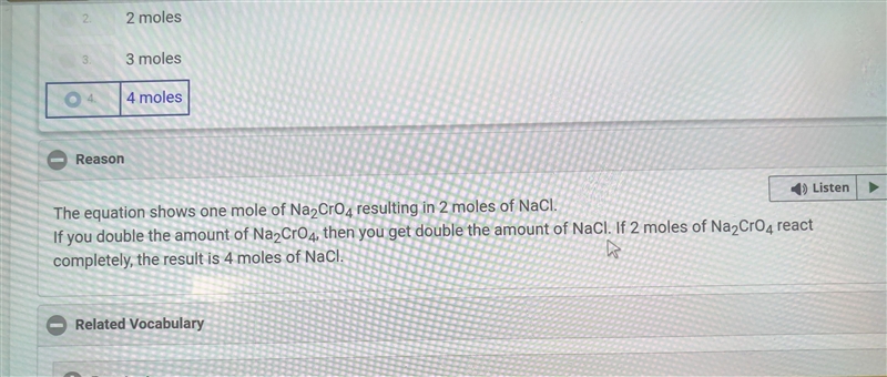 Given the reaction: PbCl2(aq) + Na2CrO4(aq) PbCrO4(s) + 2 NaCl(aq) What is the total-example-2