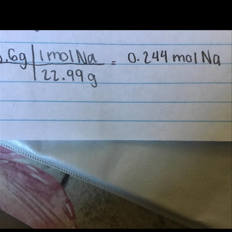 How many moles are in 5.6 grams of Na?-example-1