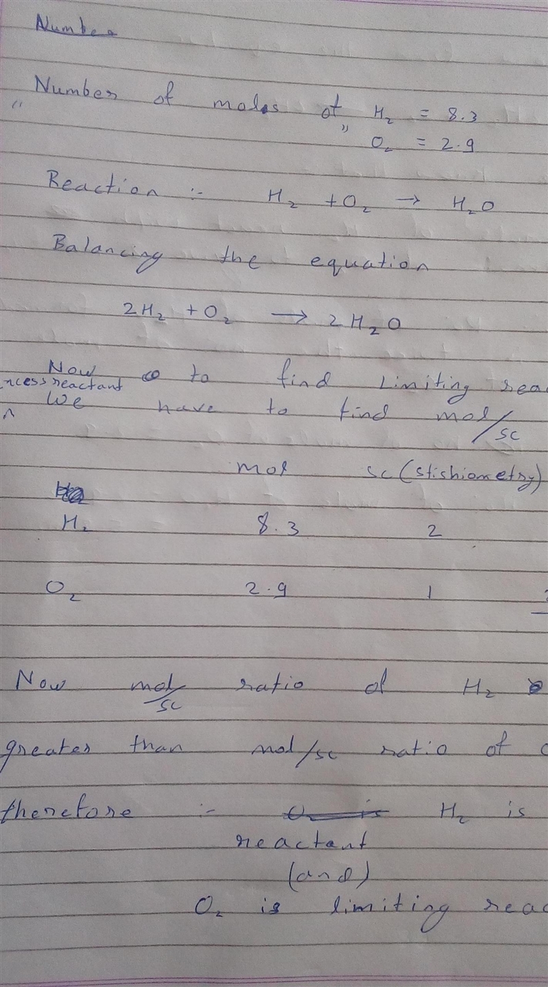 What is the maximum number of moles of H2O that can be produced from the reaction-example-1