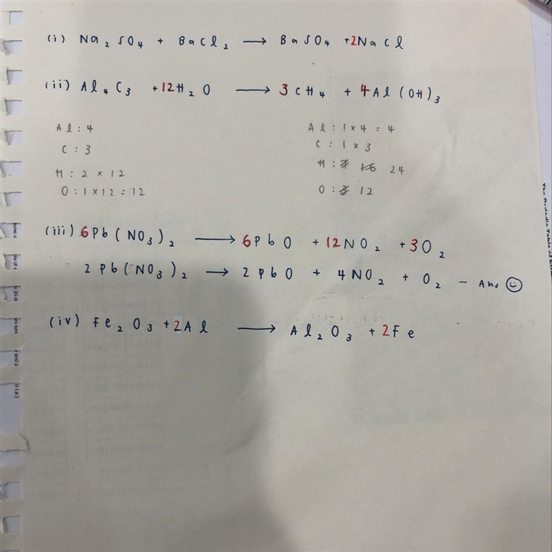 Balance the following chemical equation-example-1