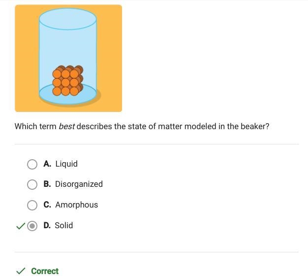 Helpppppoop. Question 6 of 10 Which term best describes the state of matter modeled-example-1