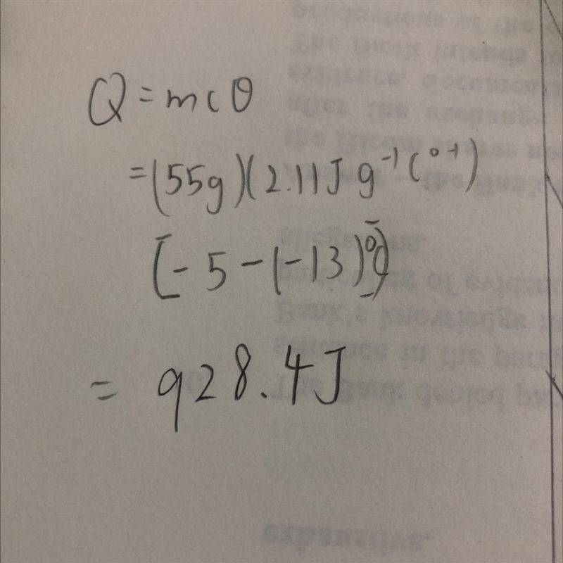 How much heat must be transferred to 55 g of ice to change the ice's temperature from-example-1