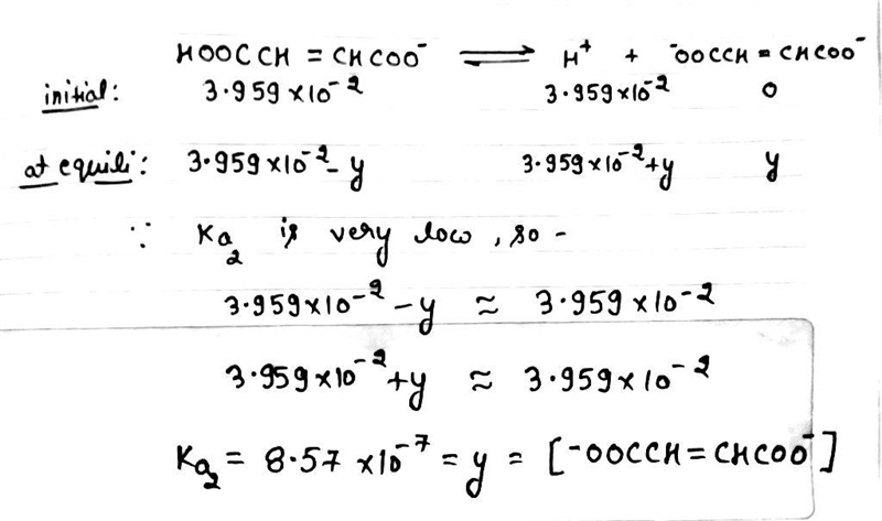 For maleic acid, hoocch=chcooh, ka1 = 1.42  10–2 and ka2 = 8.57  10–7 . what is-example-2