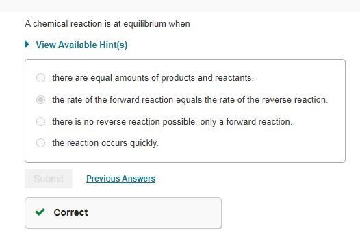 What Is Chemical Equilibrium?a. When all reactants turn into products, the chemical-example-1