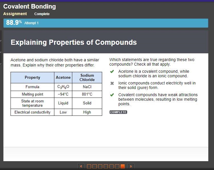 Similar ffer. jum eride Which statements are true regarding these two compounds? Check-example-1