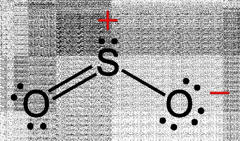 Draw a Lewis structure for SO 2 in which all atoms obey the octet rule. Show formal-example-1