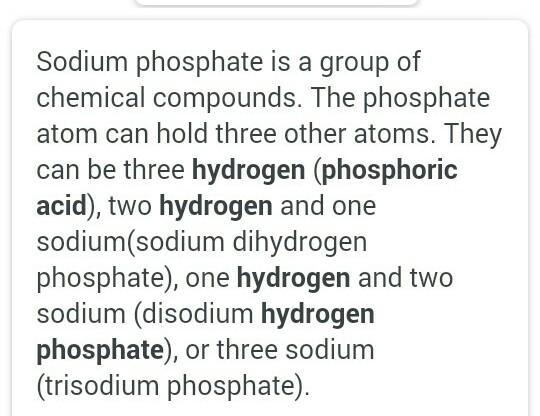 What are the elements in sodium phosphate?-example-1