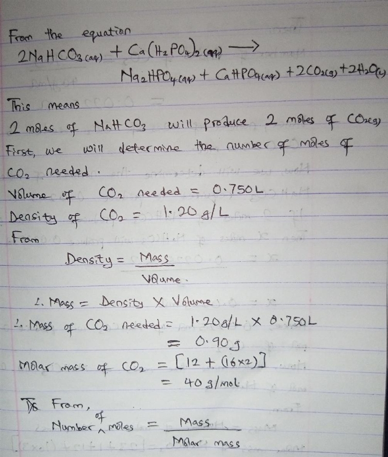 Phosphate baking powder is a mixture of starch, sodium hydrogen carbonate, and calcium-example-1