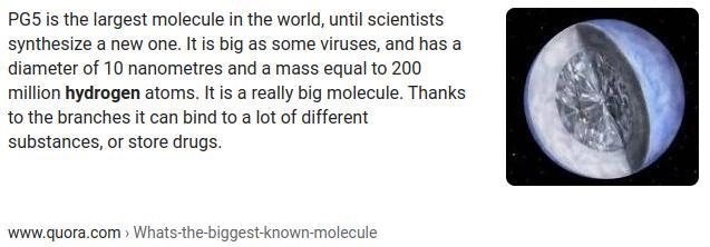 What’s the biggest molecule-example-1