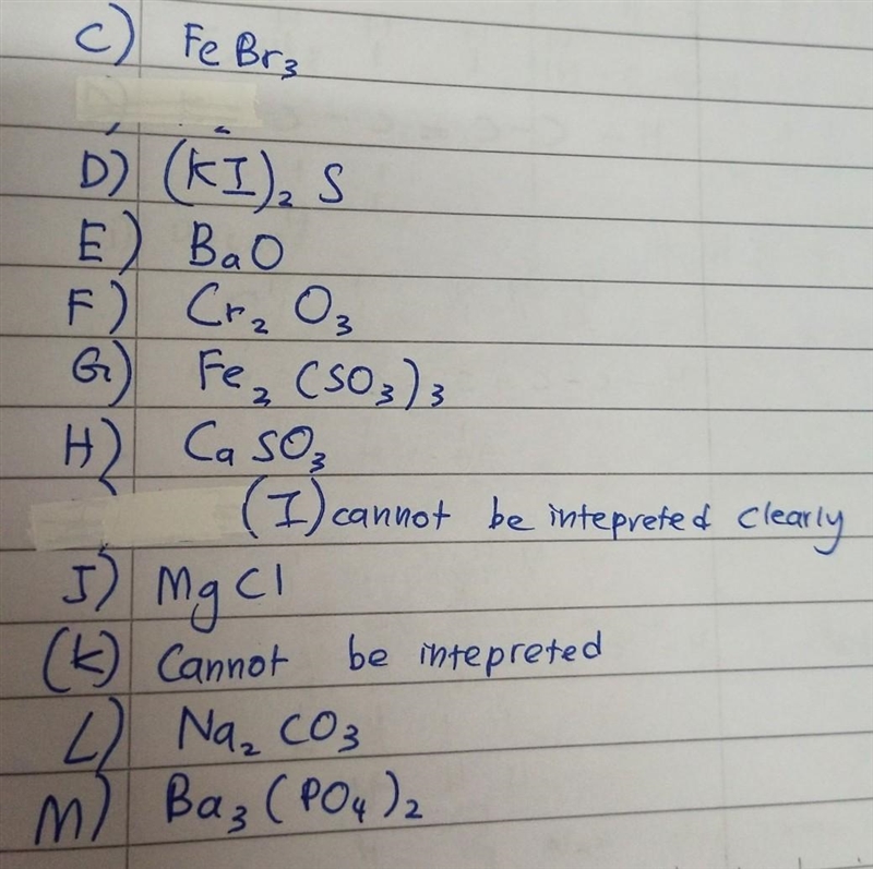 A) Cu2+ + Bu? Chemical Formula = CuBuz (Need 2 anions and 1 cation) B) Fe2+ +02 Chemical-example-1