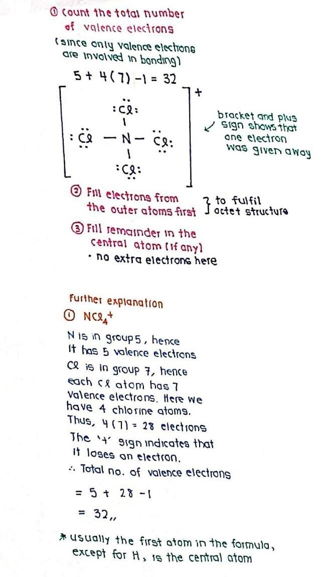 Lewis structure for NCI 4 +​-example-2