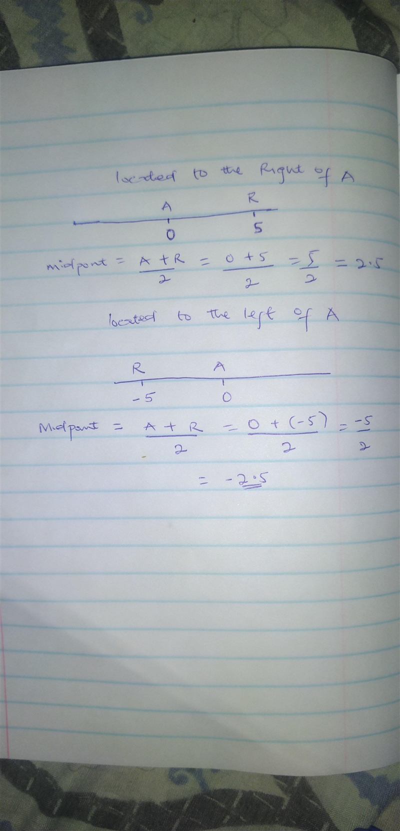 On a number​ line, suppose the coordinate of A is​ 0, and ARequals5. What are the-example-1