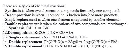 Identify the type of reaction. Complete the equations with the correct reactants then-example-1