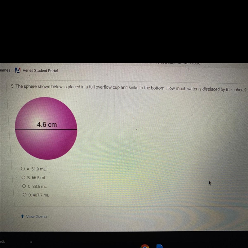 The answer is 51 ml but can someone explain why please-example-1