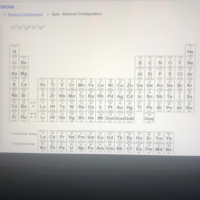 What element is depicted by the following electron configuration:-example-1