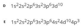 Correct any mistakes in the electron configurations below.-example-1