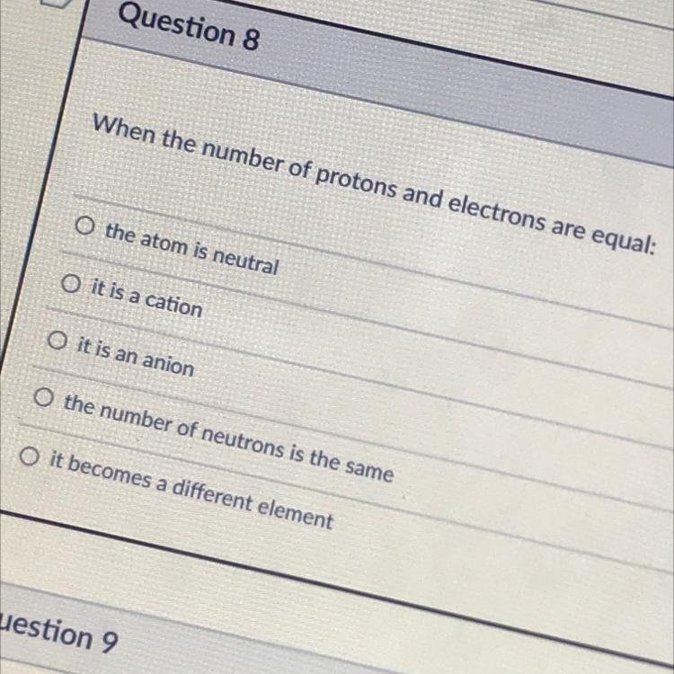 When the number of protons and electrons are equal-example-1