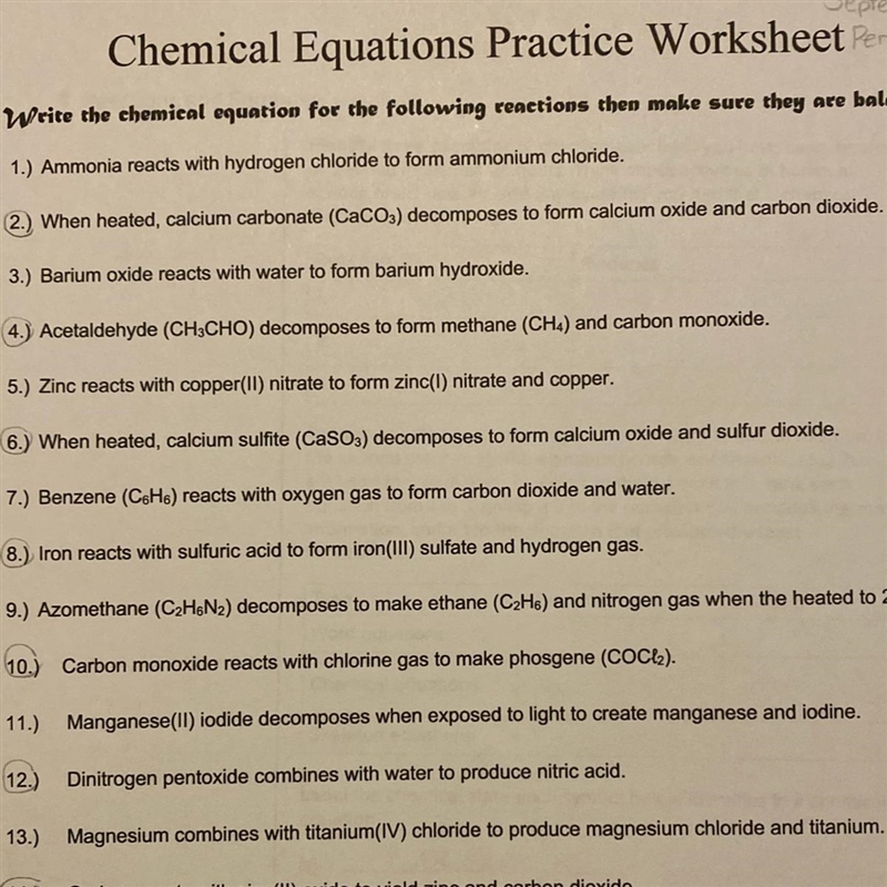 PLEASE HELP!! CHEMISTRY!! Only 2&4! 2. When heated, calcium carbonate (CaCO3) decomposes-example-1