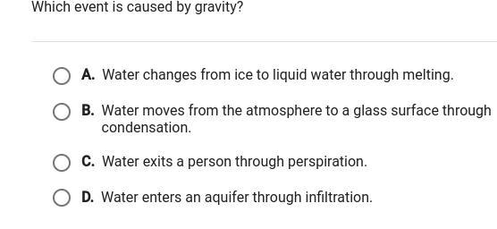 Hey ima Girl What event is Caused by Gravity-example-1