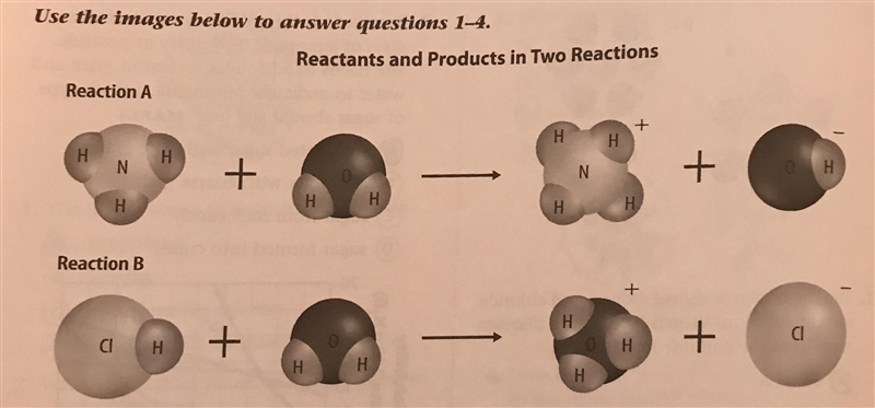 Which is one of the reactants in Reaction A? Group of answer choices copper water-example-1