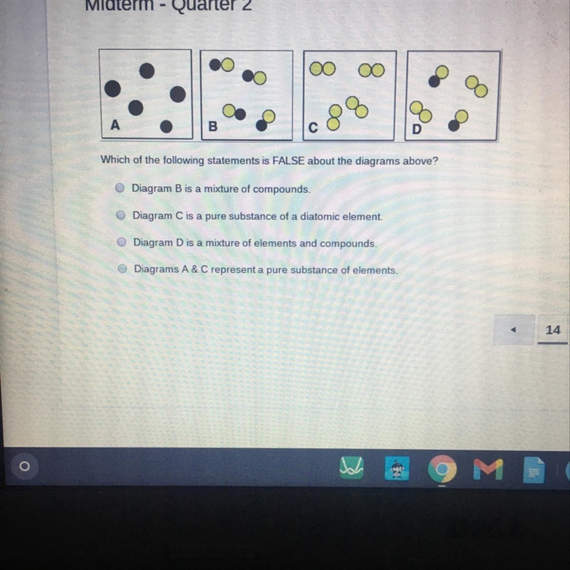 8 с Which of the following statements is FALSE about the diagrams above? Diagram B-example-1