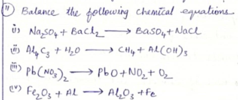 Balance the following chemical equation-example-1