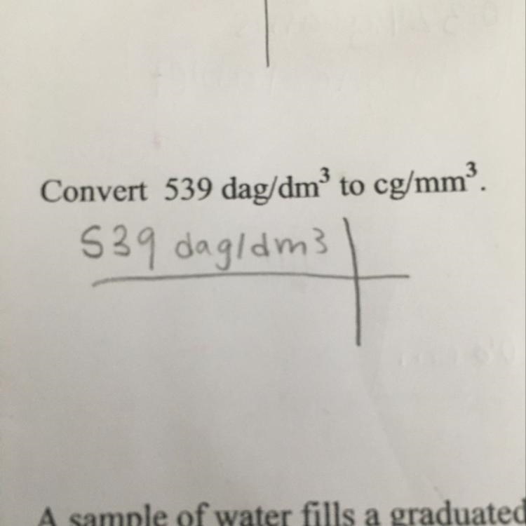 Help :( Convert 539 dag/dm3 to cg/mm3.-example-1