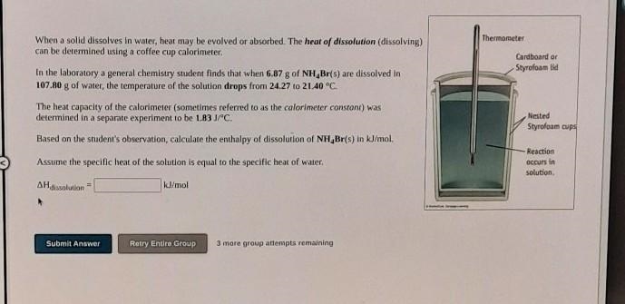 What is the enthaply of dissolution? ​-example-1