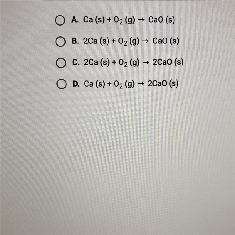 Which of the following is a balanced equation?-example-1