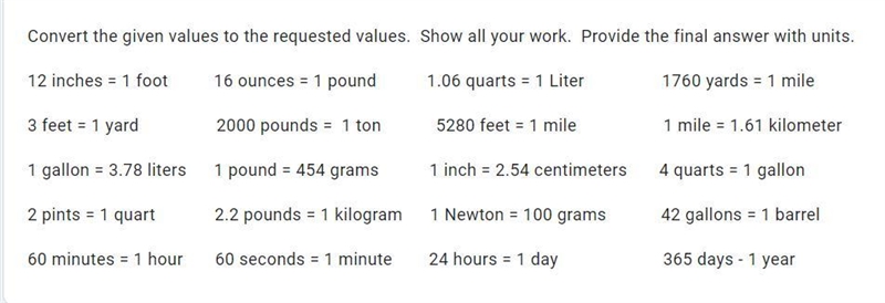 Convert 645 Newtons per quart to tons per liter. (The picture is a conversion table-example-1